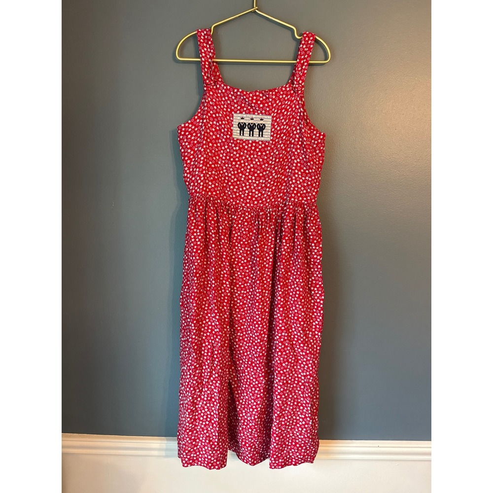 Vintage Chocolate Soup Girls‎ Red Star Sailor Dress Size 8